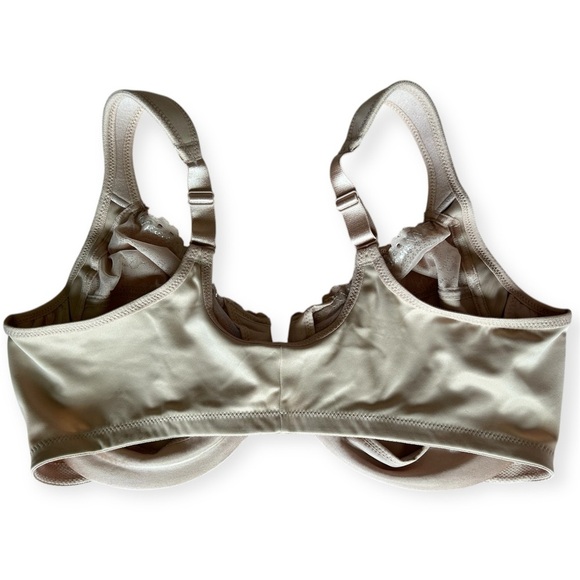 Glamorise bra beige with lace women’s size 44DD - Picture 4 of 12